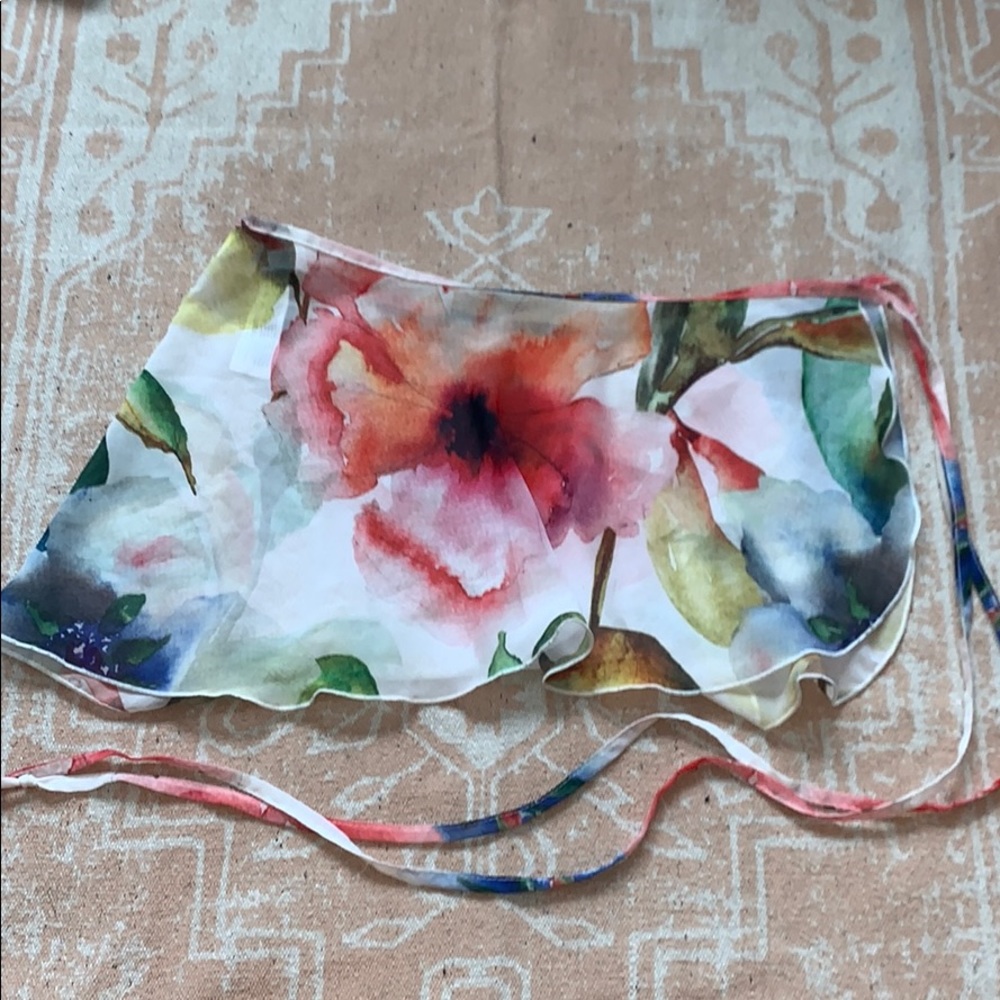 Watercolor Flower Wrap Ballet Skirt